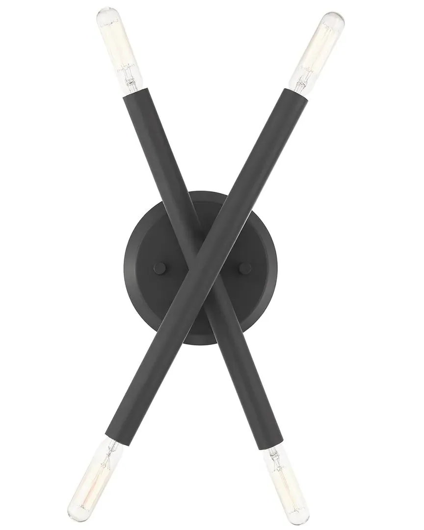 Soho 4-Light Wall Sconce with Asymmetrical Design - Scandinavian Gray image