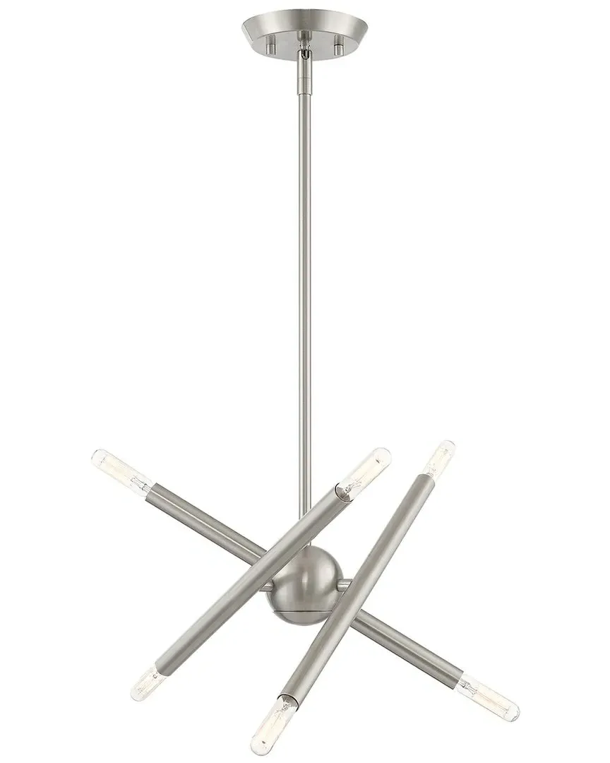 Soho 6-Light Pendant Lantern - Brushed Nickel, Steel