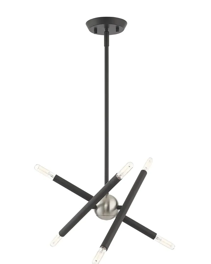 Soho 6-Light Pendant Lantern - Scandinavian Gray, Steel image