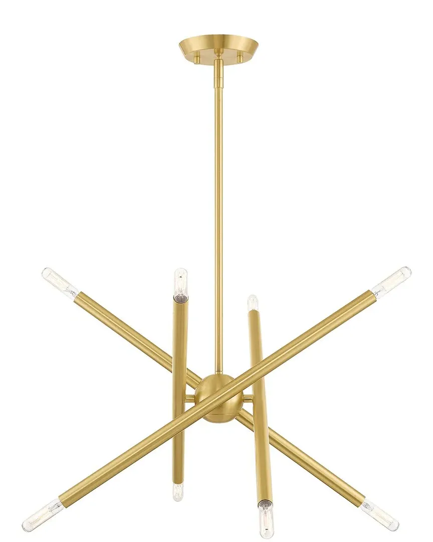 Soho 8-Light Pendant - Satin Brass, Steel
