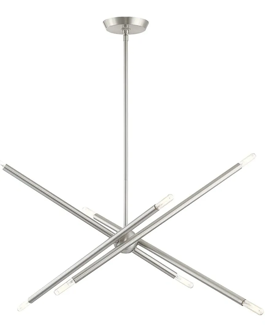 Soho Linear 8-Light Pendant - Brushed Nickel, Steel