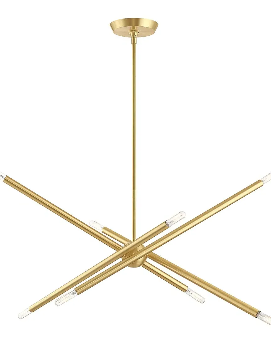 Soho Linear 8-Light Pendant - Satin Brass, Steel