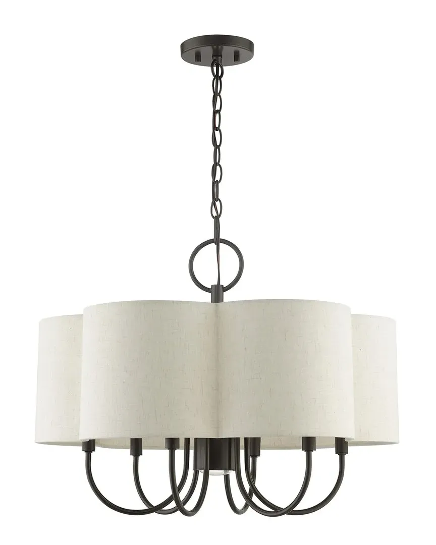 Solstice 7 Light Chandelier - Bronze, Steel image