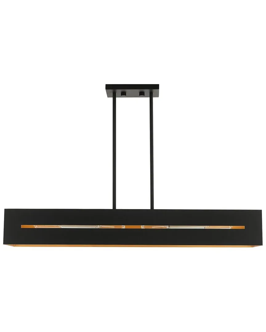 Soma 4 Light Chandelier - Black, Steel