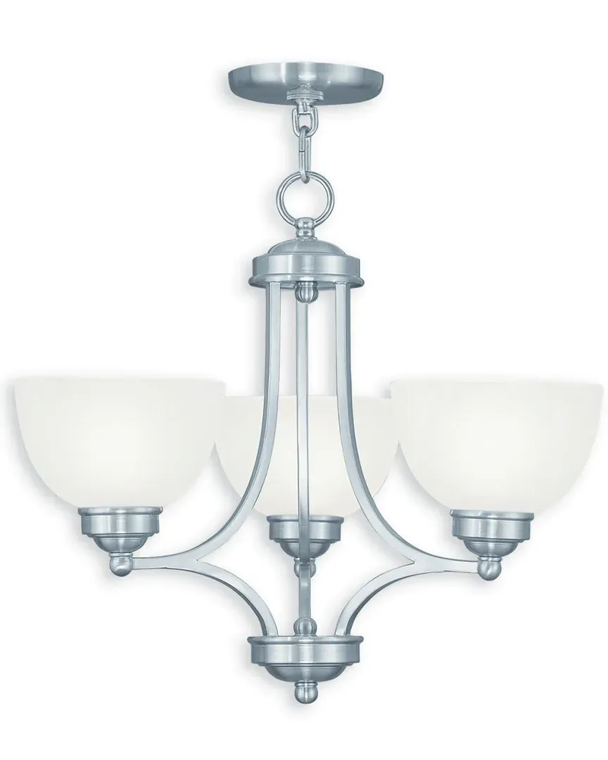 Somerset 3-Light Chandelier - Brushed Nickel, Steel