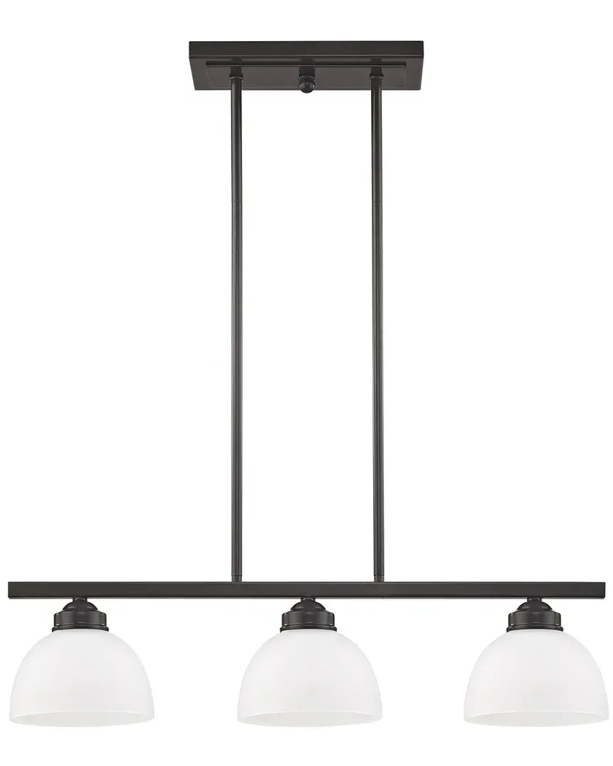 Somerset 3-Light Linear Chandelier - English Bronze, Steel image