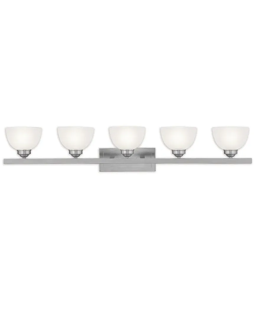 Somerset 5-Light Bath Light - Brushed Nickel, Steel