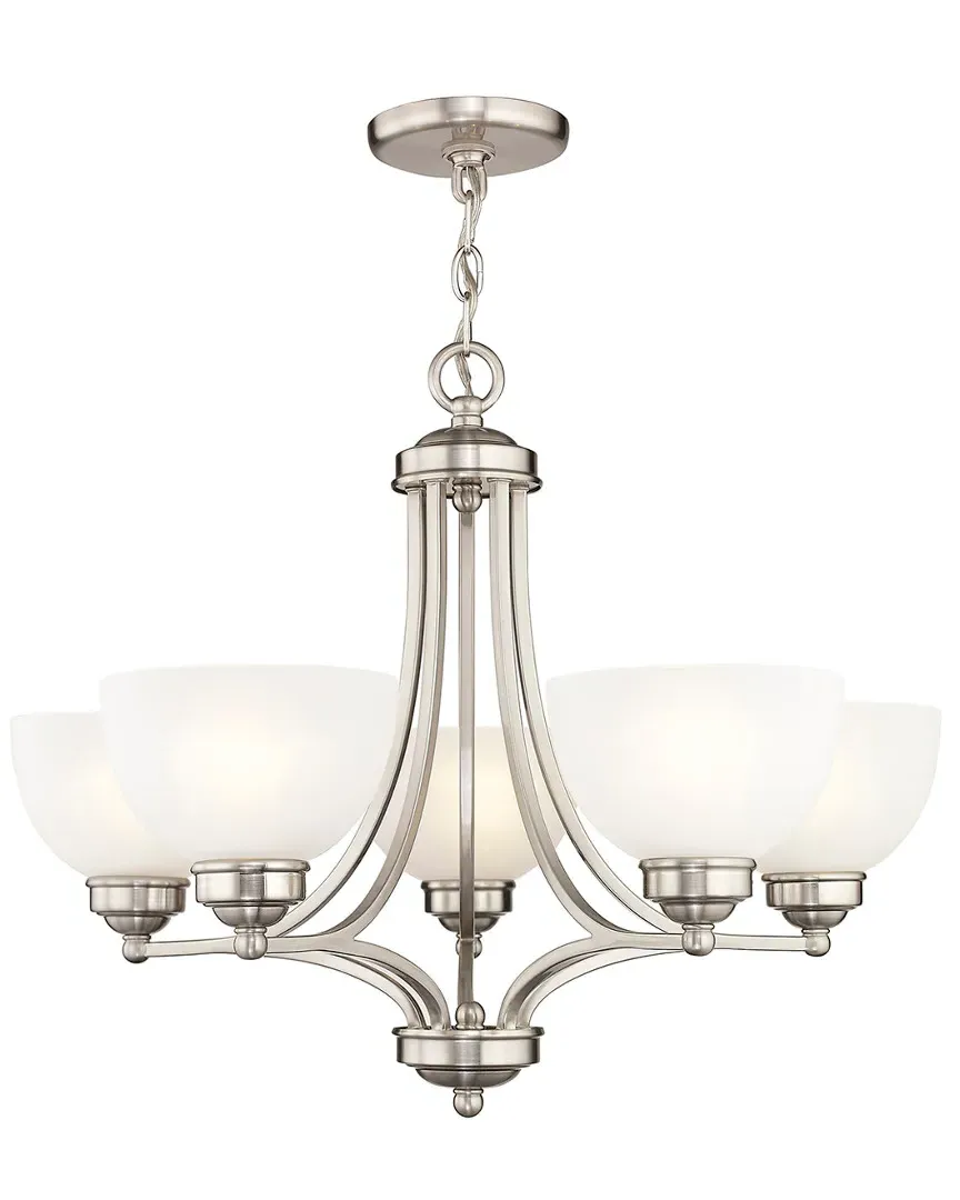 Somerset 5-Light Chandelier - Brushed Nickel, Steel