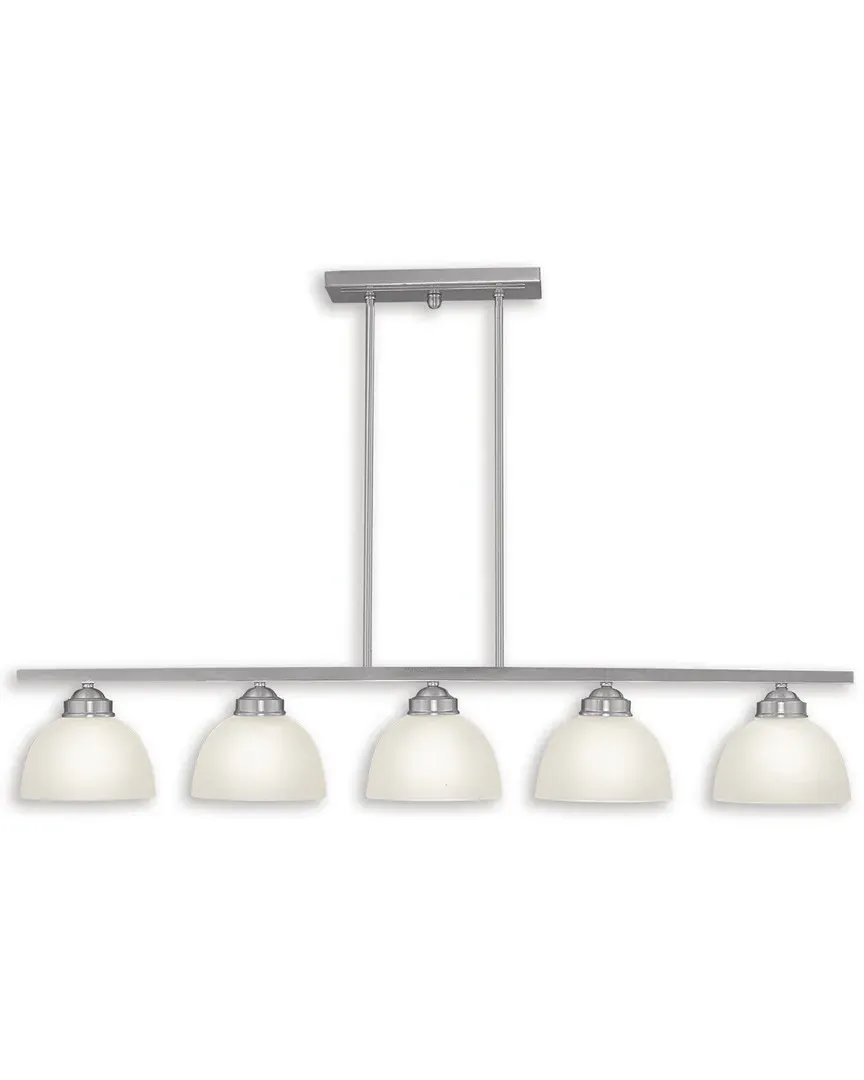 Somerset 5-Light Linear Chandelier - Bronze, Steel