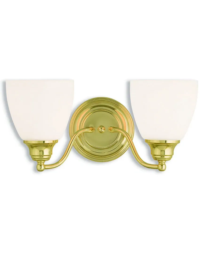Somerville 2-Light Bath Light - Polished Brass, Steel
