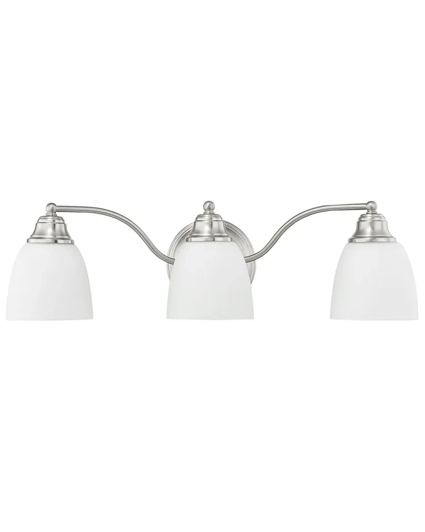 Somerville 3-Light Bath Light - Brushed Nickel, Steel