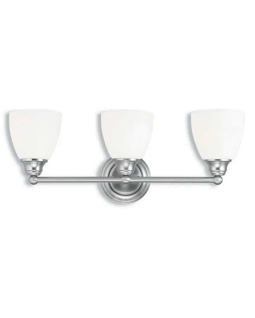 Somerville 3-Light Bath Light - Brushed Nickel, Steel