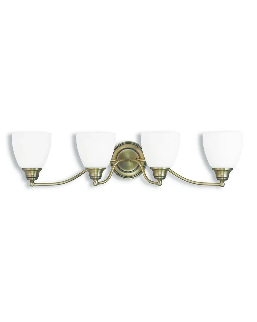 Somerville 4-Light Bath Light - Antique Brass, Steel