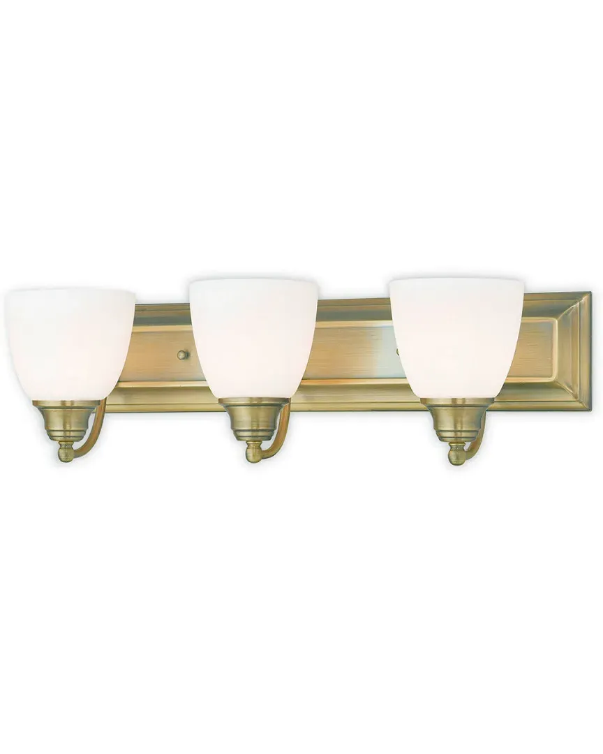 Springfield 3-Light Bath Light - Antique Brass, Steel image