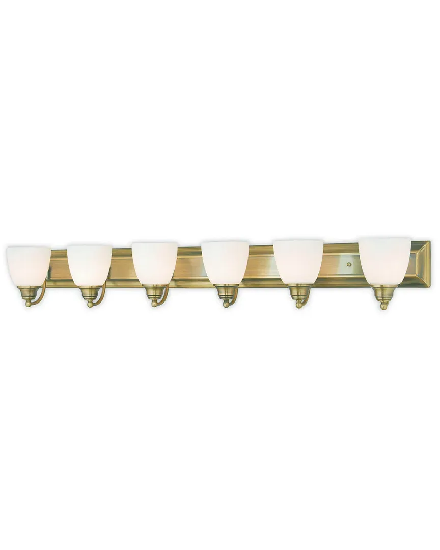 Springfield 6-Light Bath Light - Antique Brass, Steel