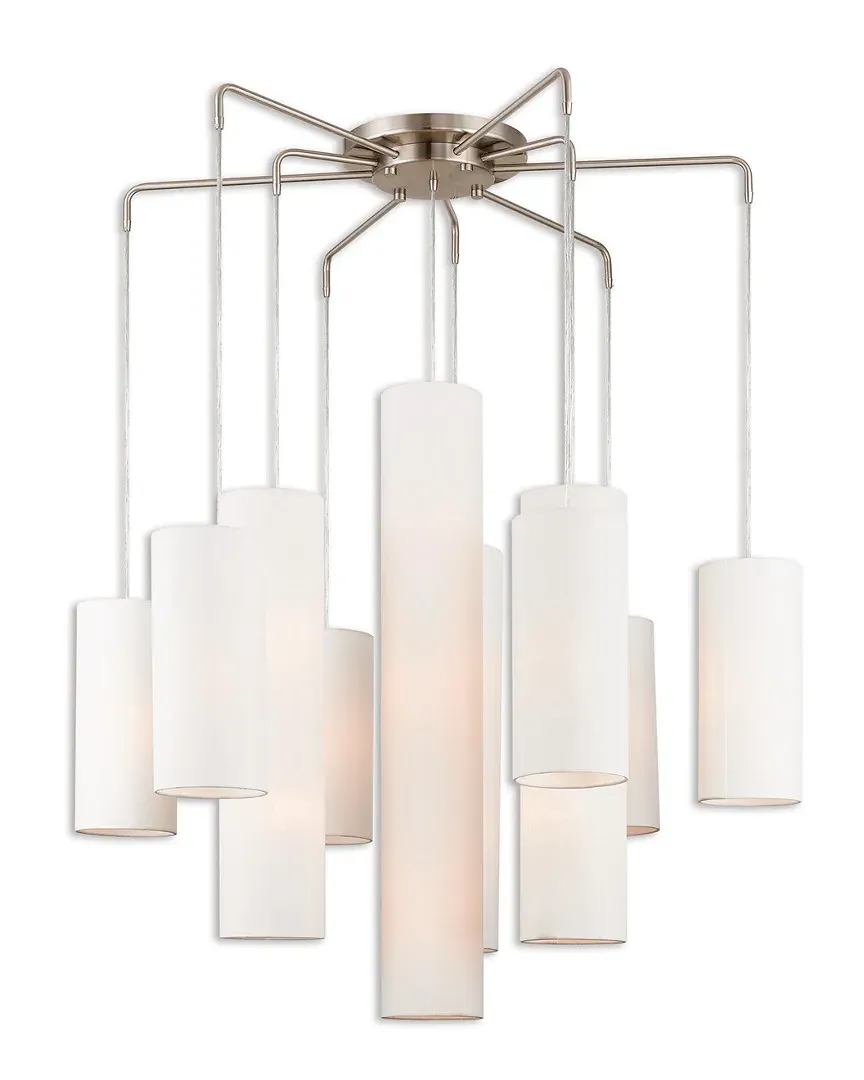 Strathmore 9 Light Foyer Chandelier - Brushed Nickel image