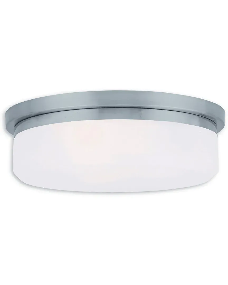 Stratus 2-Light Ceiling Mount - Brushed Nickel, Steel