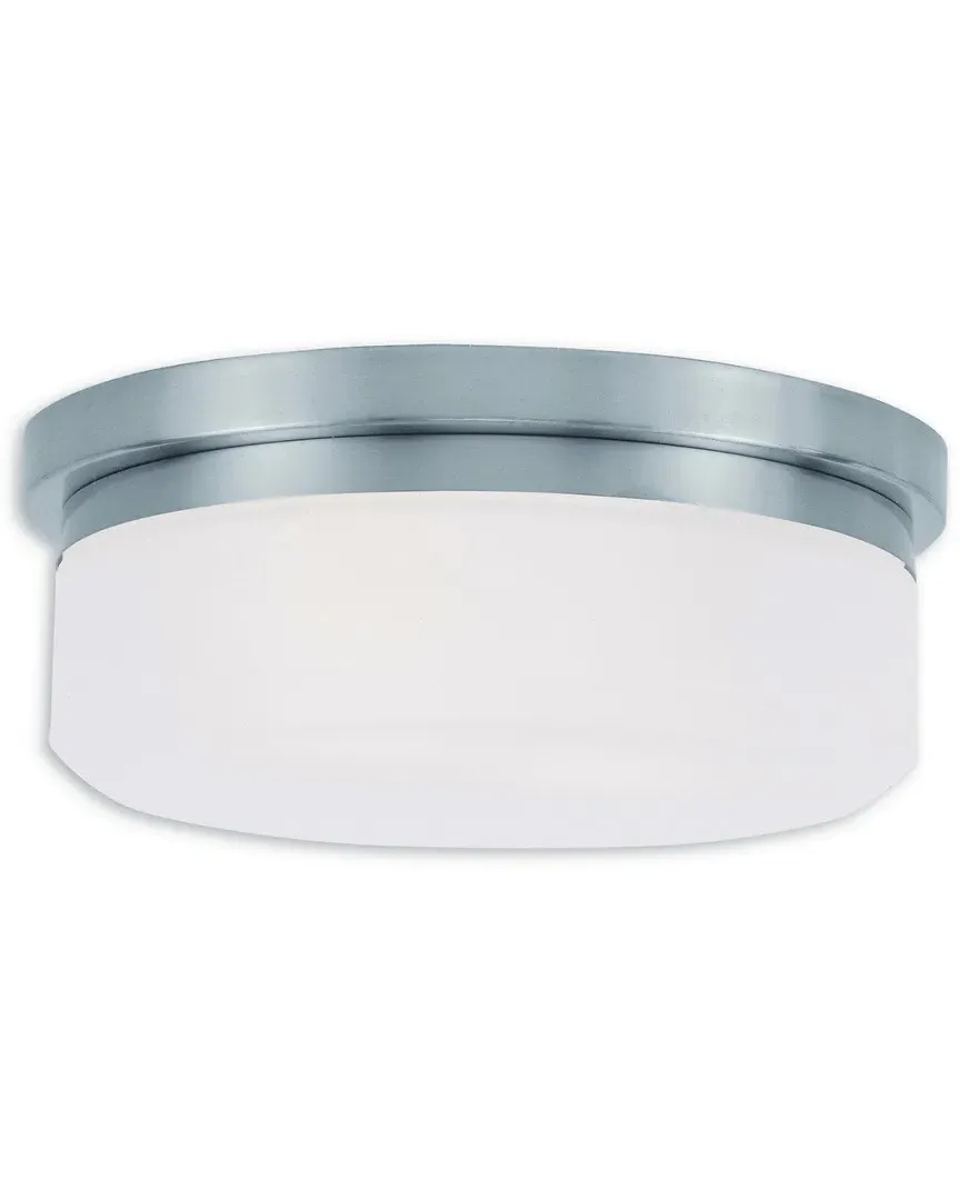 Stratus 2-Light Ceiling Mount - Brushed Nickel, Steel