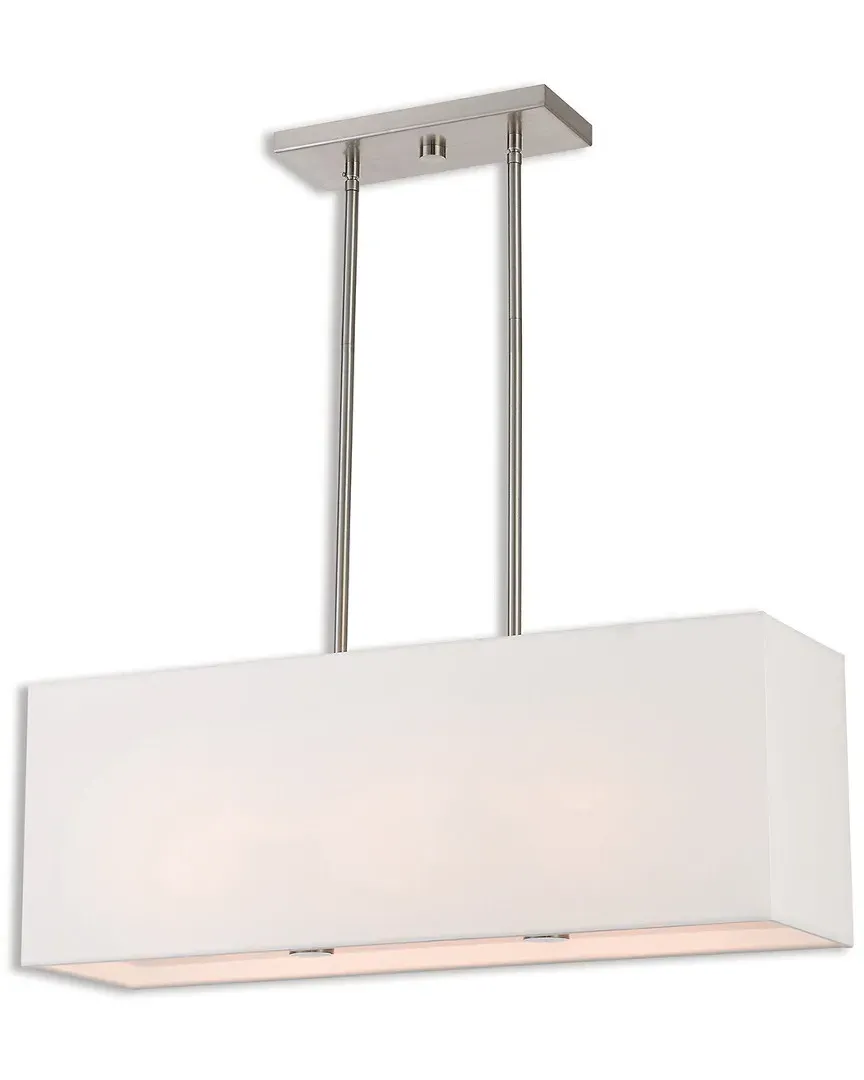 Summit 3-Light Linear Chandelier - Brushed Nickel