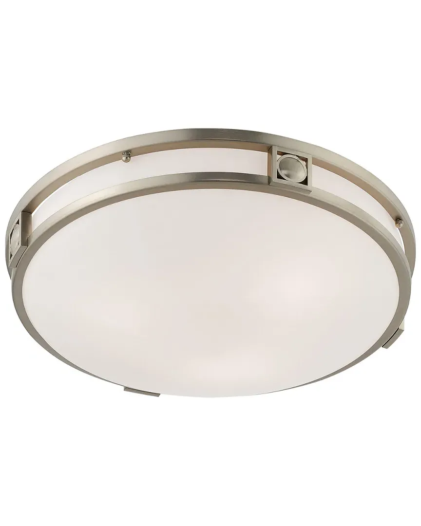 Titania 3-Light Ceiling Mount - Brushed Nickel, Steel