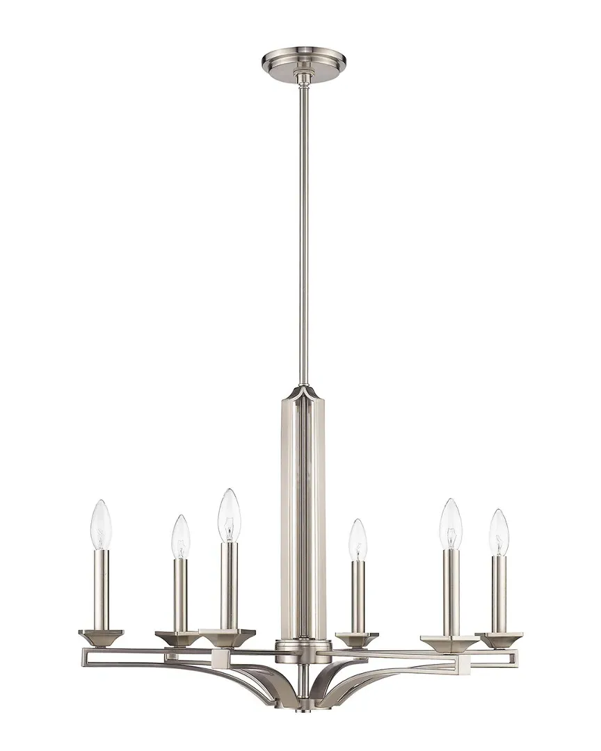 Trumbull 6 Light Chandelier - Brushed Nickel, Steel