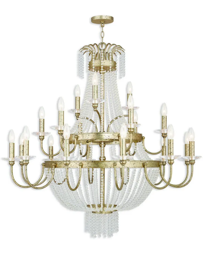 Valentina 21-Light Foyer Chandelier - Winter Gold, Steel