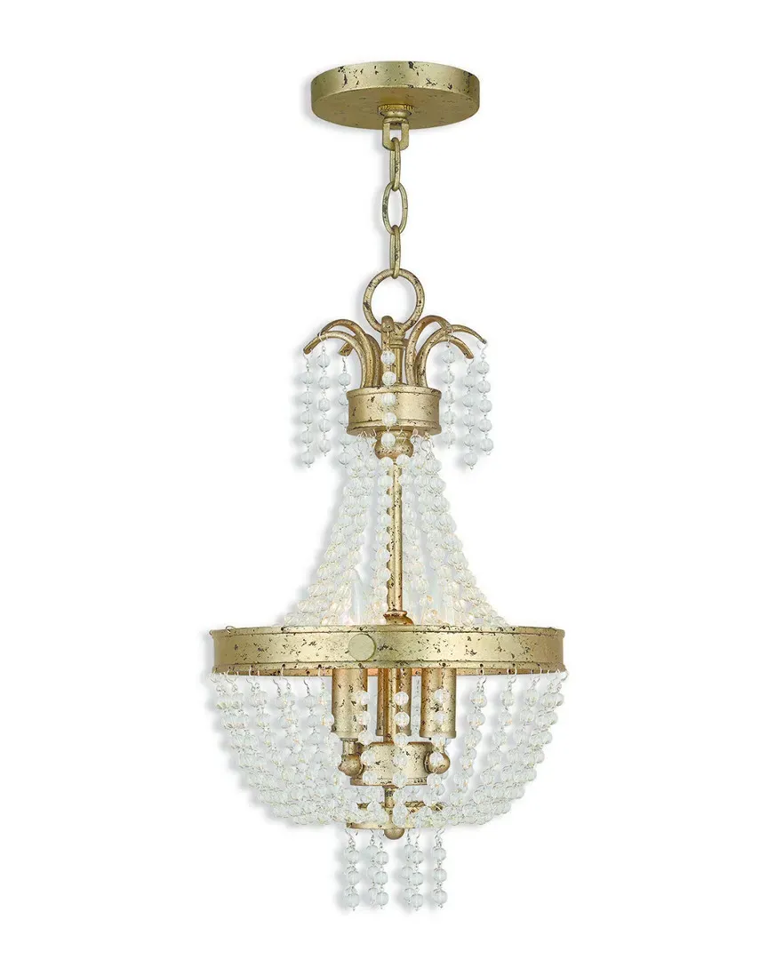 Valentina 3-Light Pendant - Winter Gold, Steel