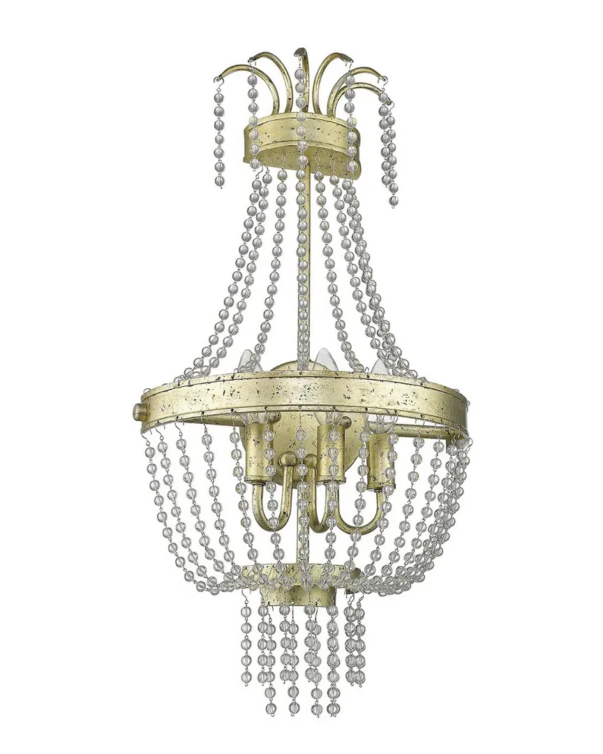 Valentina 3-Light Wall Sconce - Winter Gold, Steel