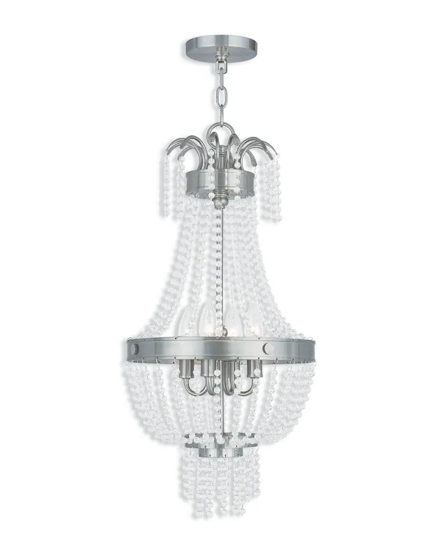 Valentina 4-Light Pendant - Brushed Nickel, Steel