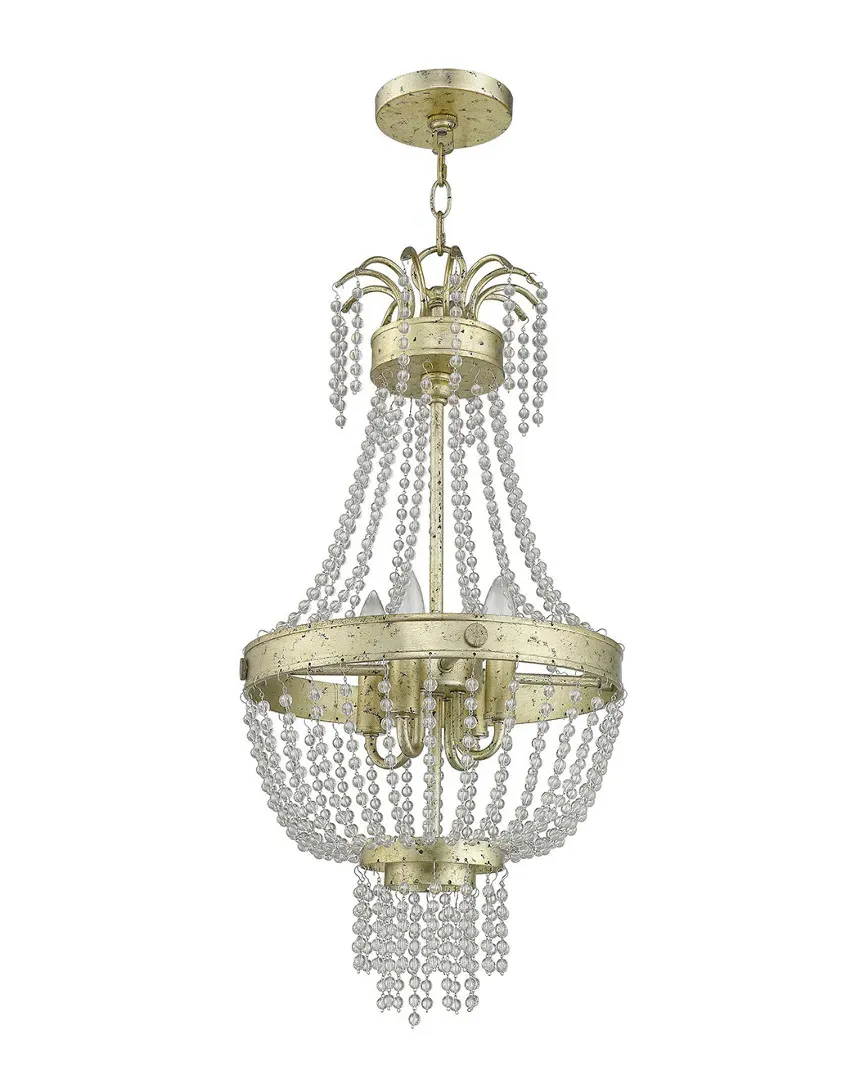 Valentina 4-Light Pendant - Winter Gold, Steel