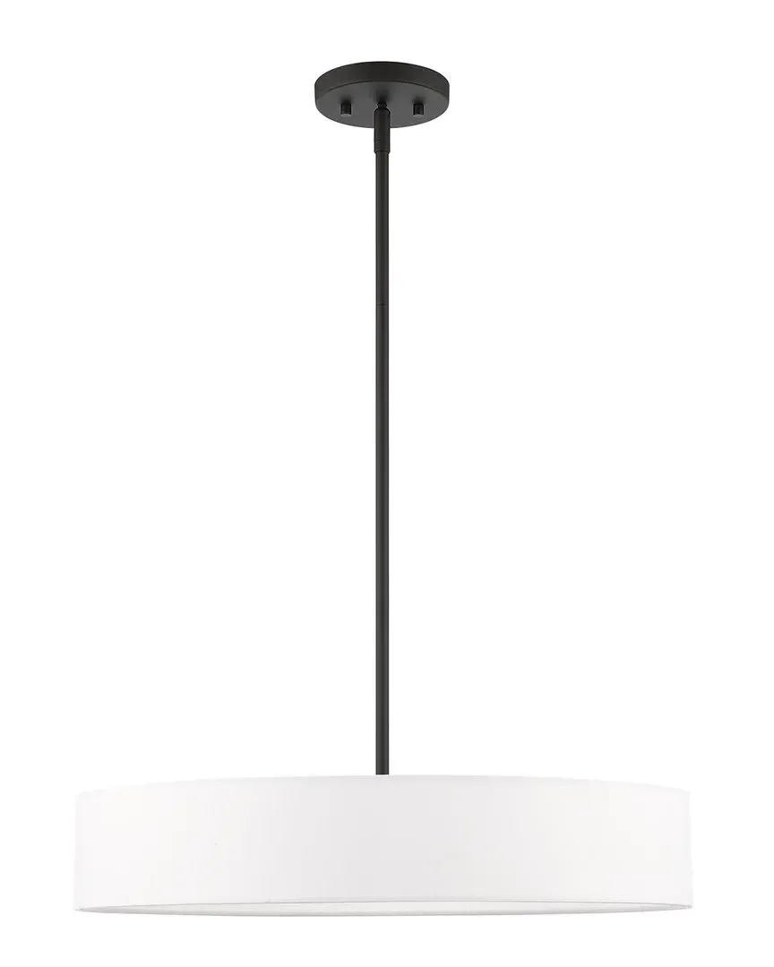 Venlo 4-Light Drum Pendant - Black, Steel
