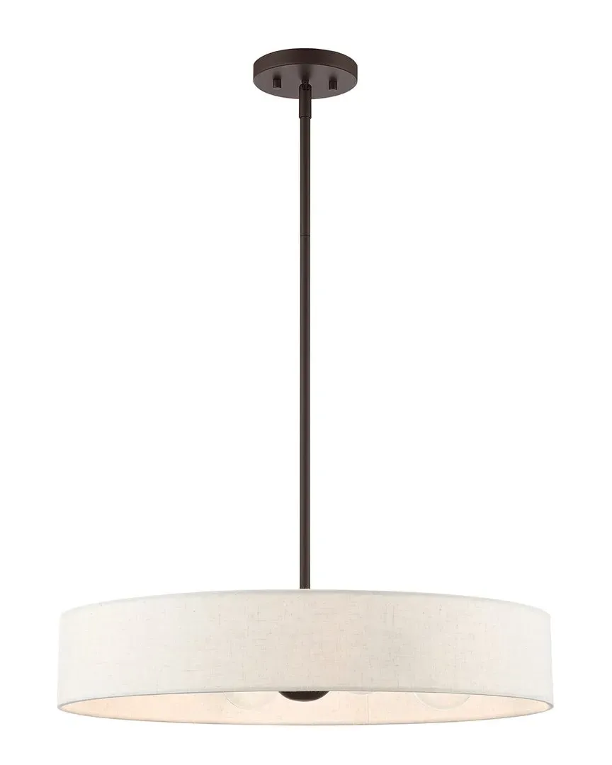 Venlo 4-Light Drum Pendant - Bronze, Steel