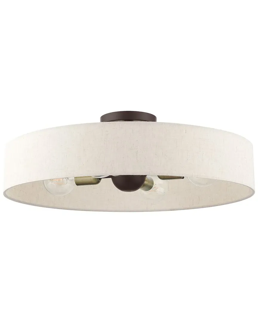 Venlo 4-Light Semi Flush Pendant - Bronze, Steel