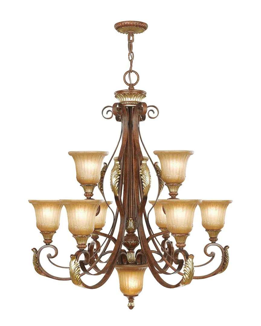 Villa Verona 10-Light Chandelier - Verona Bronze