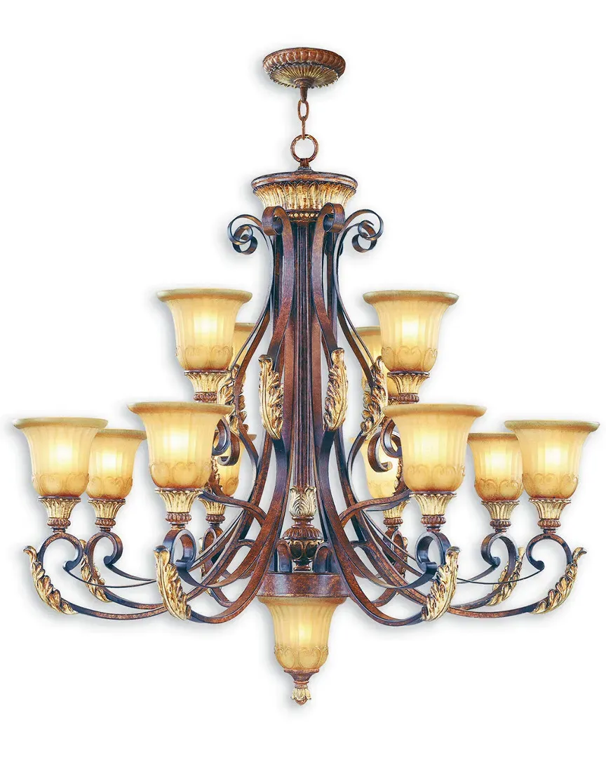 Villa Verona 13-Light Chandelier - Verona Bronze