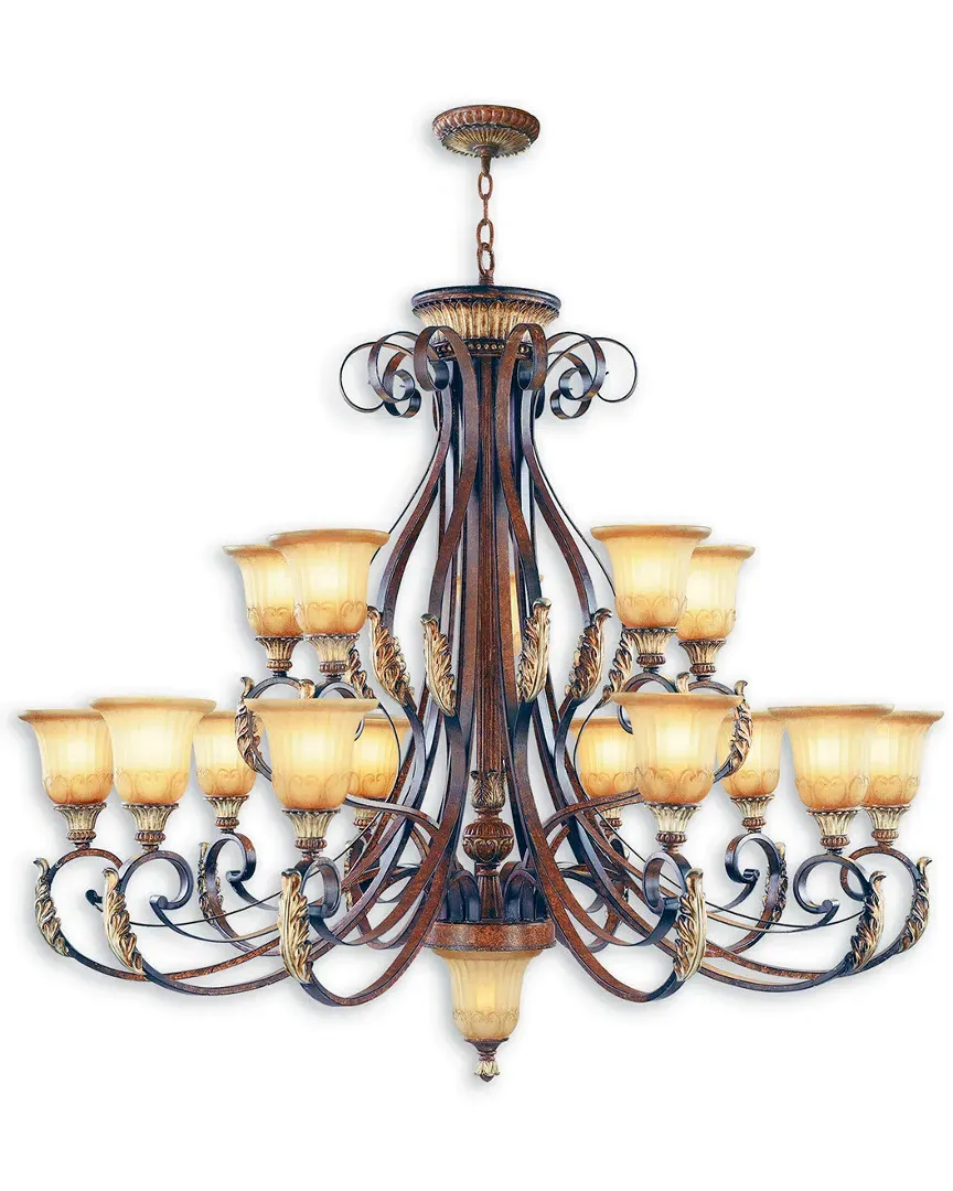 Villa Verona 16-Light Chandelier - Verona Bronze