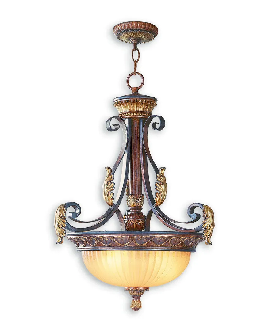 Villa Verona 3-Light Inverted Pendant - Verona Bronze