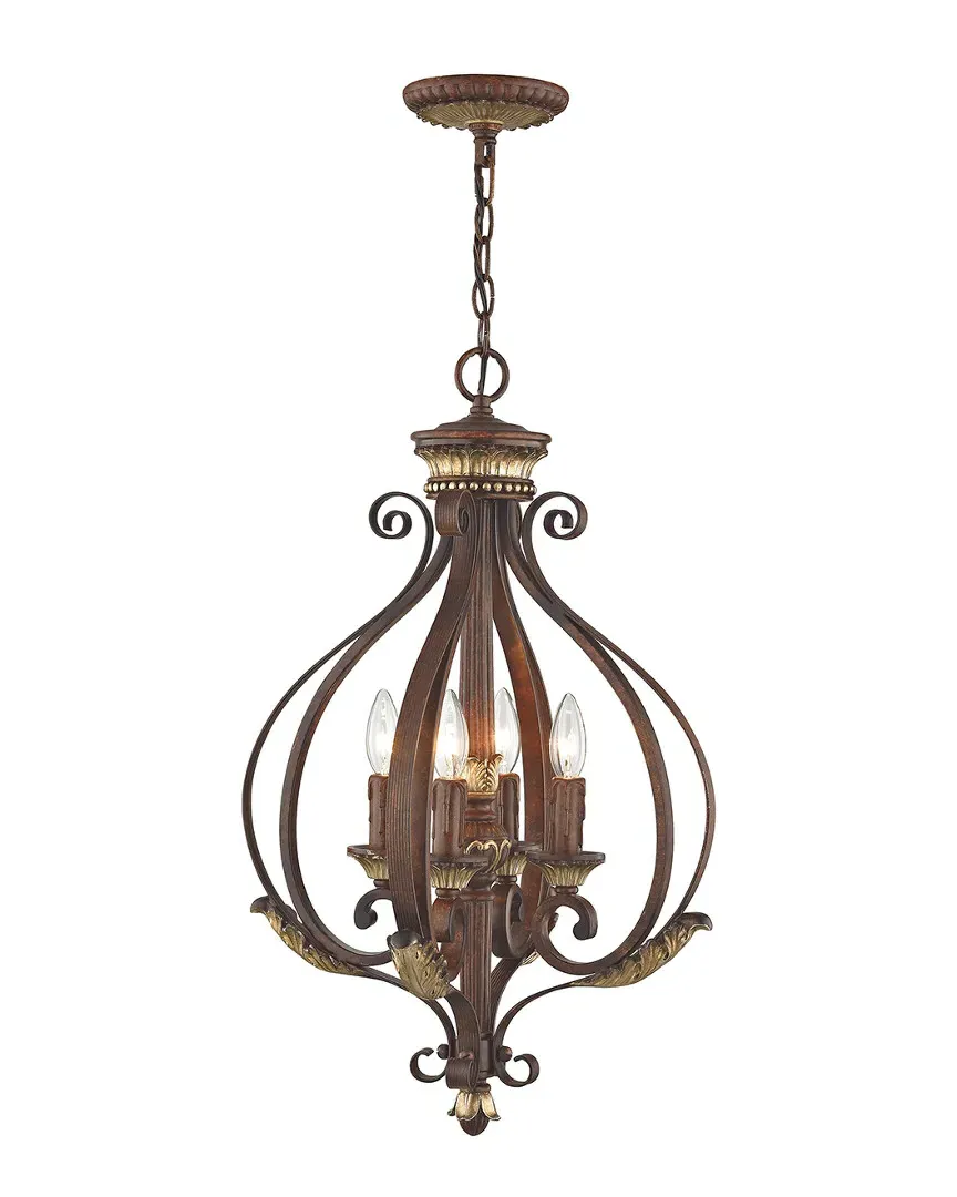 Villa Verona 4-Light Foyer Lantern - Verona Bronze