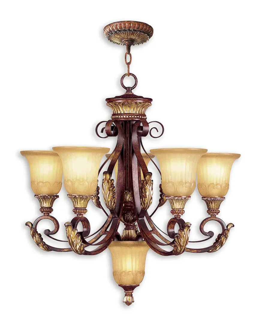 Villa Verona 6-Light Chandelier - Verona Bronze