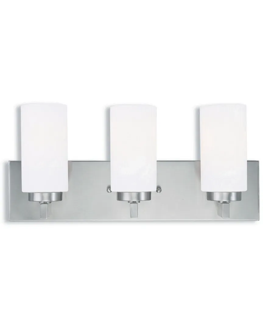 West Lake 3-Light Bath Light - Brushed Nickel, Steel image