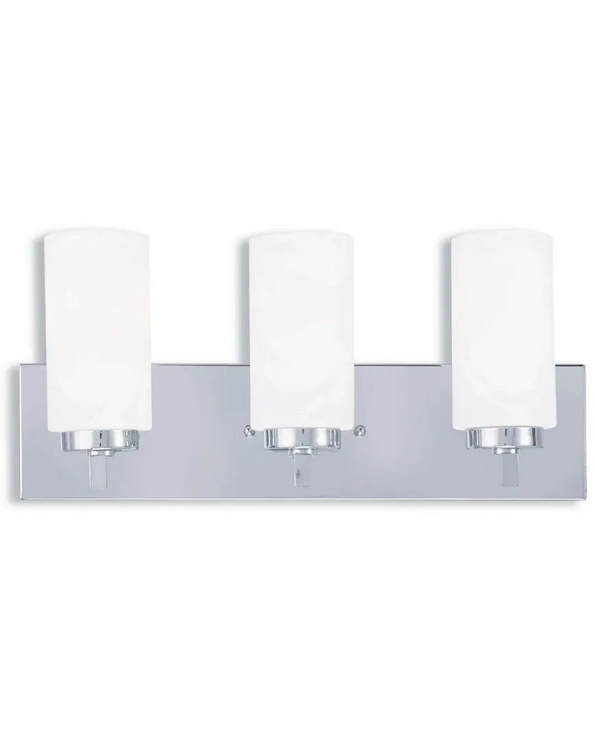 West Lake 3-Light Bath Light - Polished Chrome, Steel