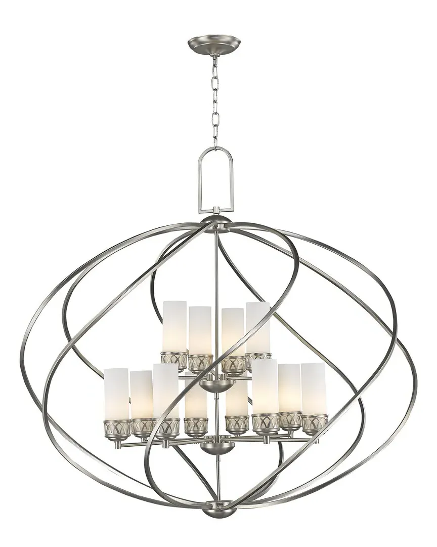 Westfield 12-Light Foyer Chandelier - Brushed Nickel, Steel