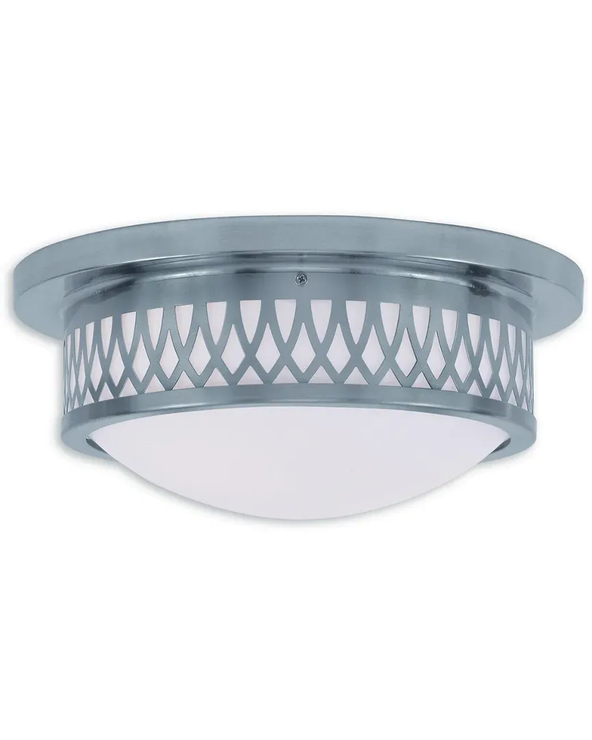 Westfield 2-Light Ceiling Mount - Brushed Nickel, Steel