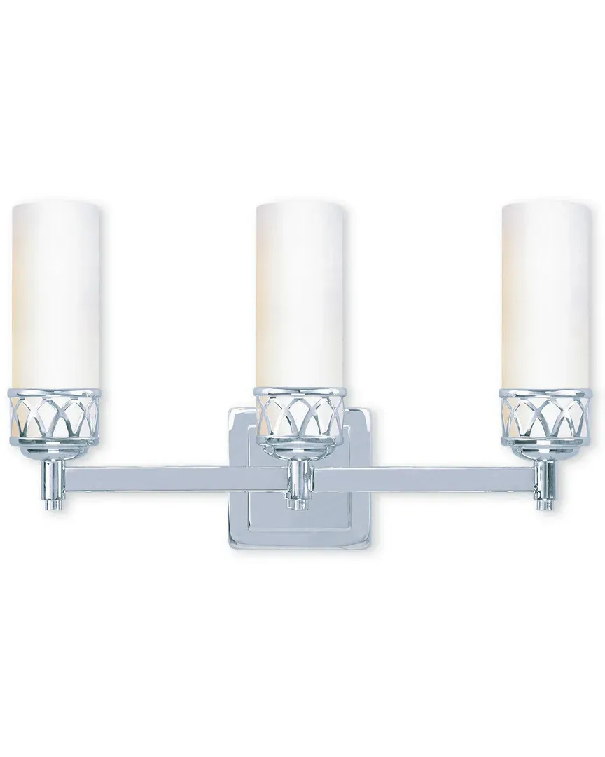 Westfield 3-Light Bath Fixture - Polished Chrome, Steel