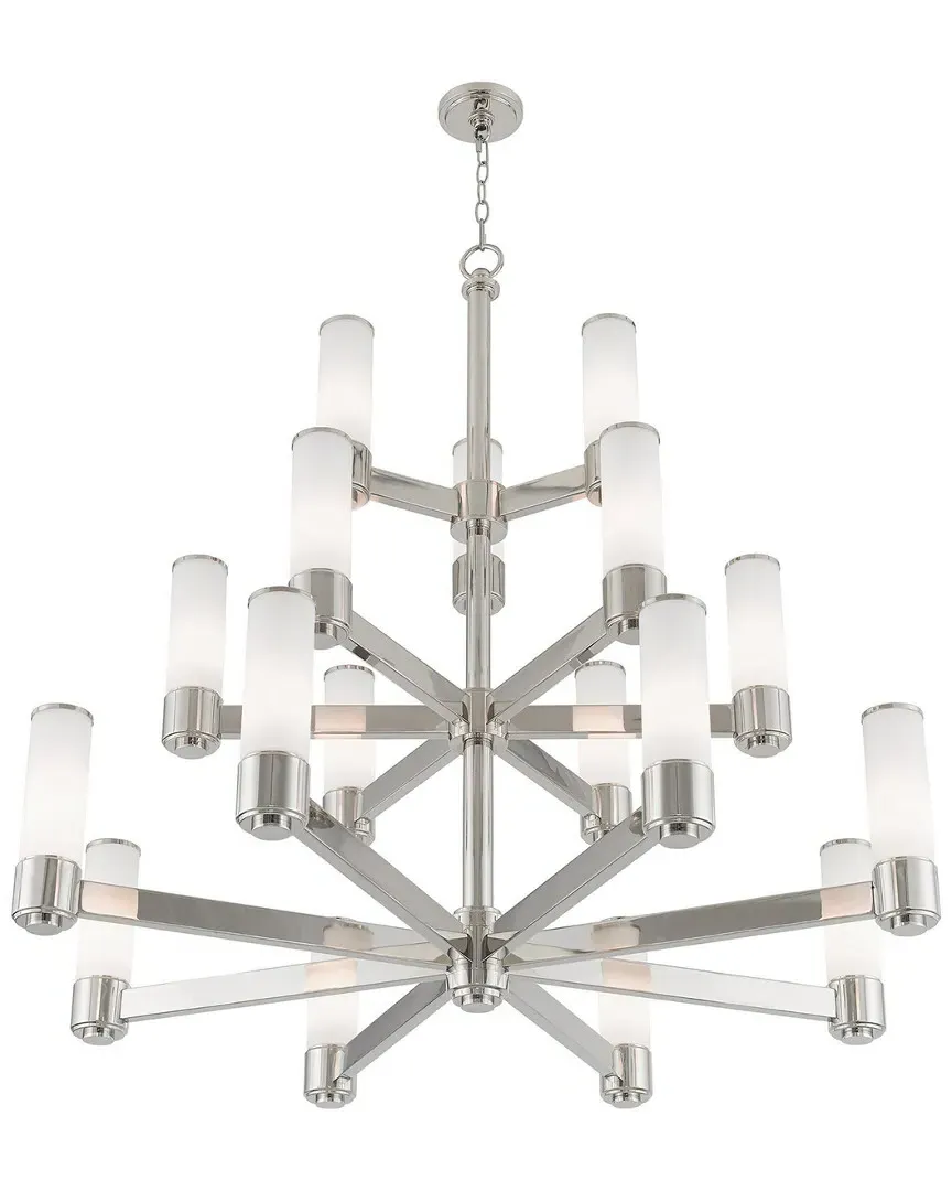 Weston 17-Light Foyer Chandelier - Polished Nickel, Steel