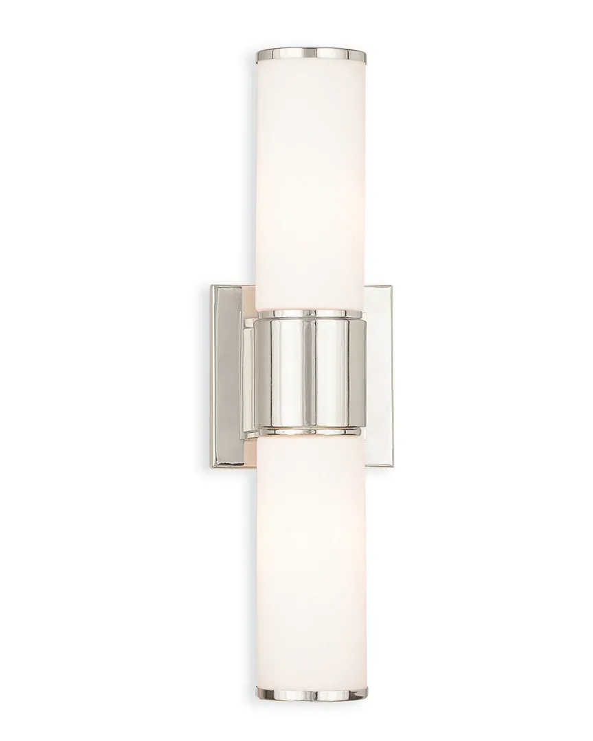 Weston 2-Light Wall Sconce - Polished Nickel, Steel