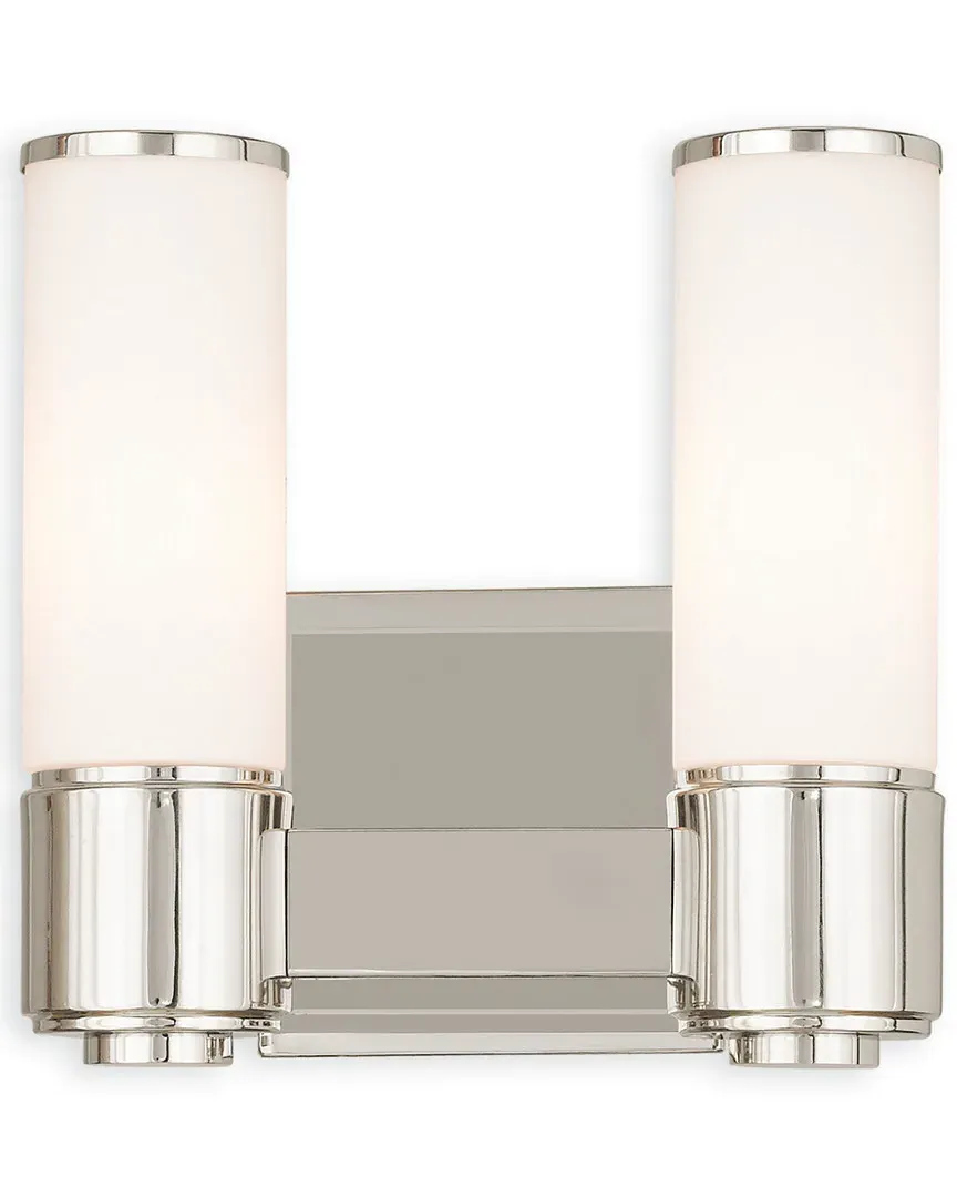 Weston 2-Light Wall Sconce - Polished Nickel, Steel