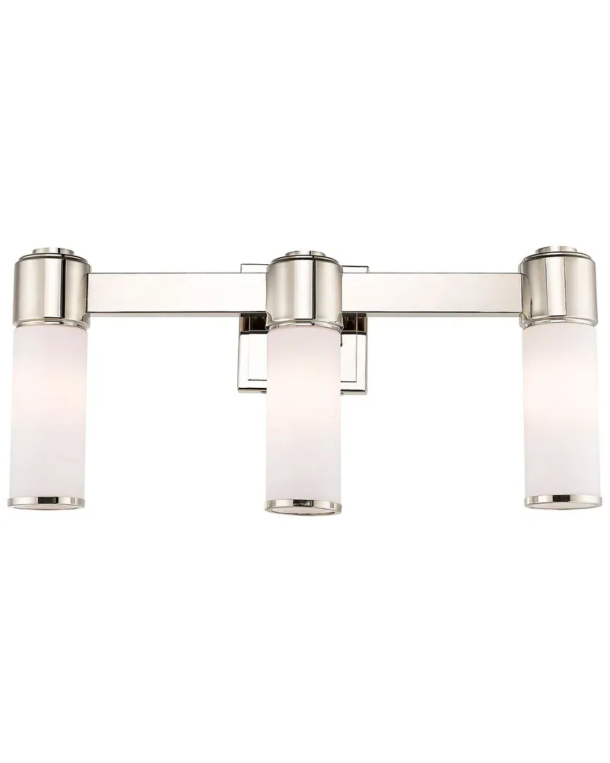 Weston 3-Light Wall Sconce - Polished Nickel, Steel