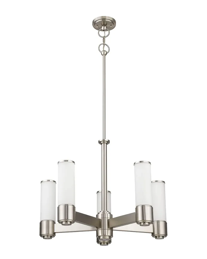 Weston 5-Light Dinette Chandelier - Brushed Nickel, Steel
