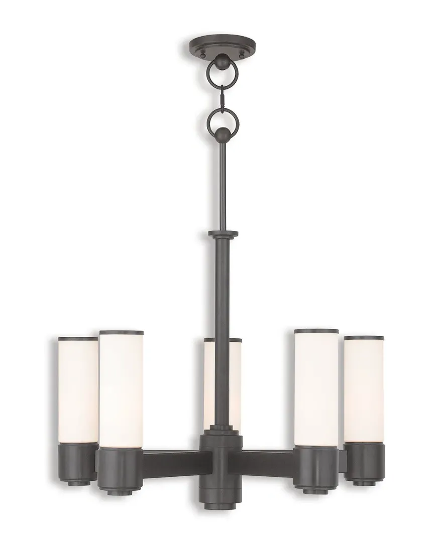 Weston 5-Light Dinette Chandelier - English Bronze, Steel